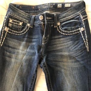 Ladies 26 Miss Me Blue Jeans Bootcut